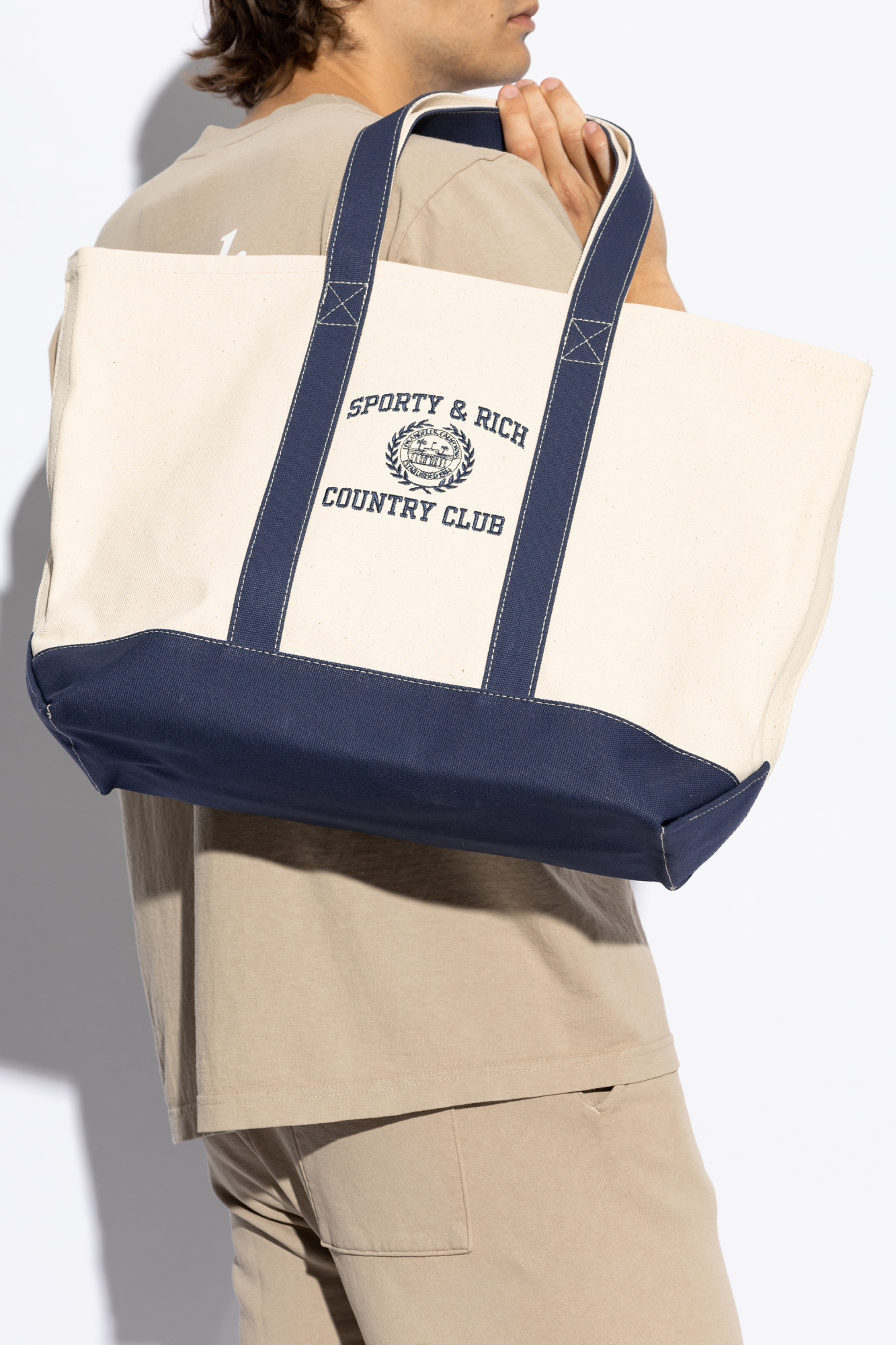 Beige Shopper type bag Sporty & Rich - SchaferandweinerShops